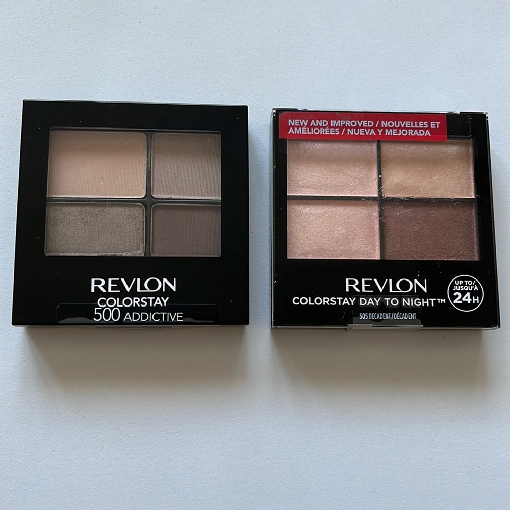 2 NEW Revlon Colorstay Eyeshadows: Addictive & Decadent